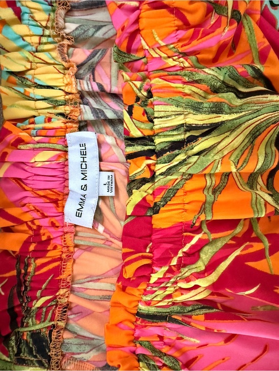 Emma & Michele Dresses & Skirts - Emma & Michele Pink Orange Multi-Print Maxi Skirt